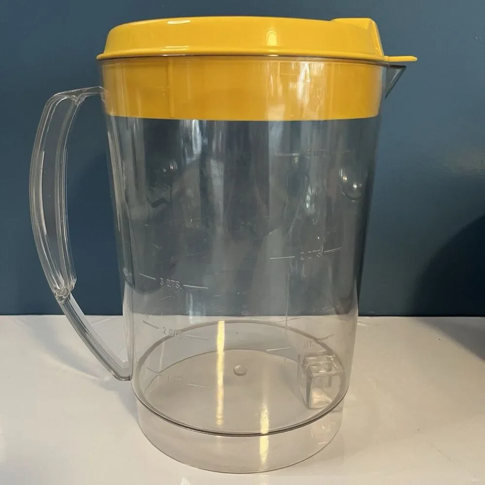 Mr Coffee Iced Tea Maker TM3.5 Replacement Pitcher Yellow Lid 3 Quart Plastic